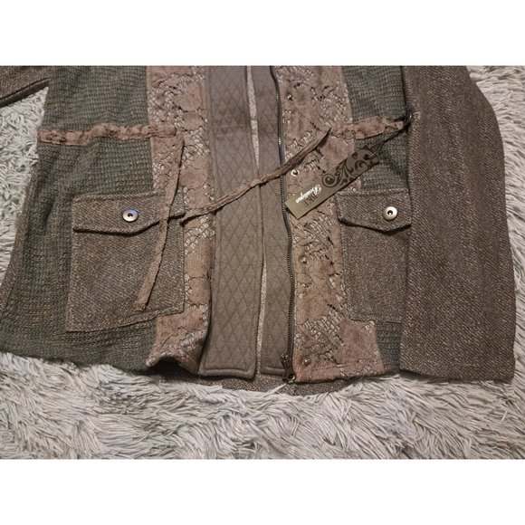 Large lot, Gray NWT Button up BKE Boutiques jacket with pre owned brown long sle - Picture 7 of 16